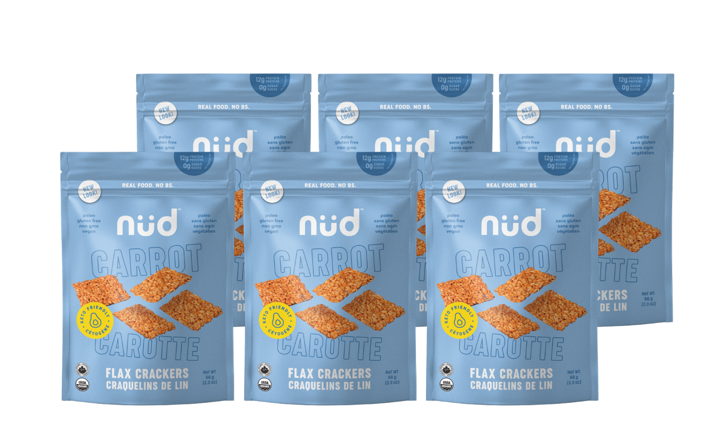Keto Carrot Flax Crackers