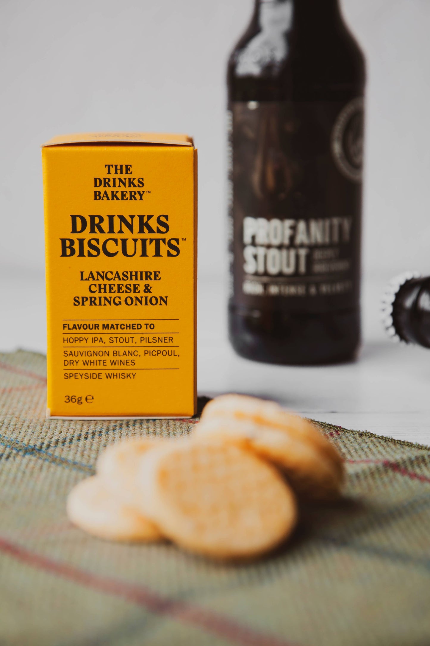 Drinks Biscuits - Lancashire Cheese & Spring Onion 110g
