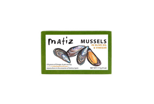 Matiz Mussels in Extra Virgin Olive Oil - 4oz