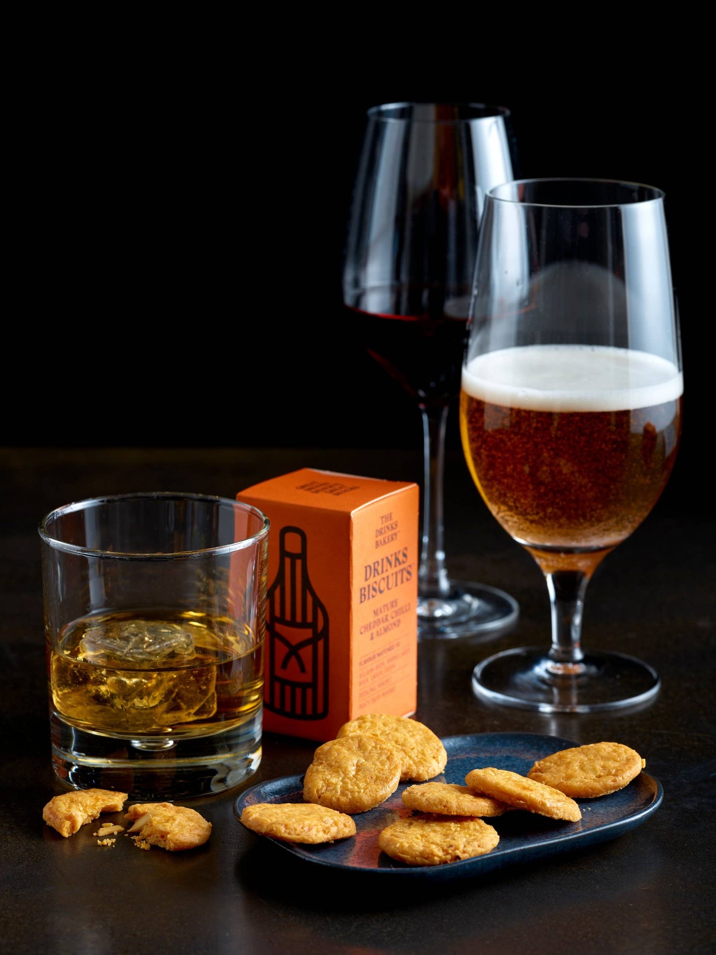 Drinks Biscuits - Mature Cheddar & Smoked Chilli 36g