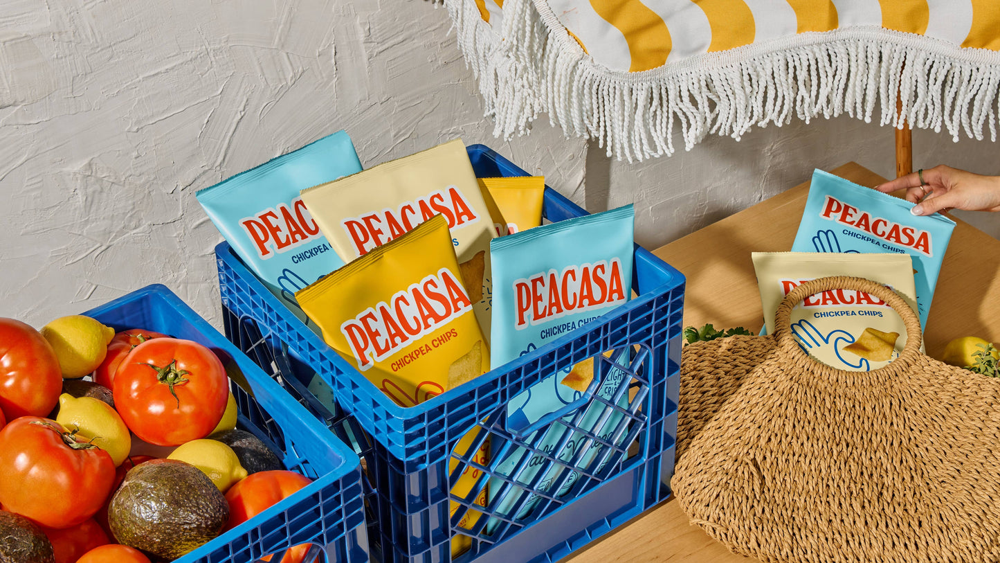 Peacasa Sea Salt Chickpea Chips Snack Bag 🇨🇦