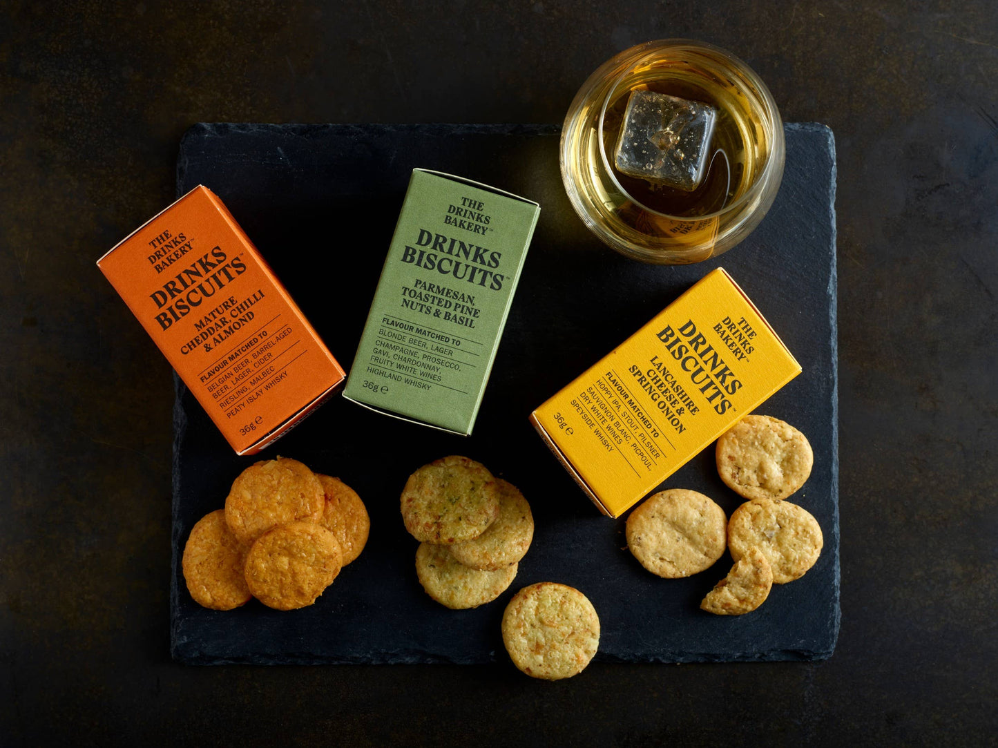 Drinks Biscuits - Lancashire Cheese & Spring Onion 110g
