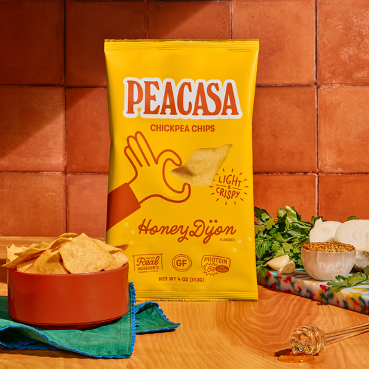 Peacasa Honey Dijon Chickpea Chips Full Size Bag 🇨🇦