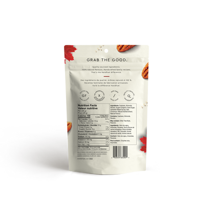 Canadian Maple Deluxe Mixed Nuts 12 x 120g: 12 PACK