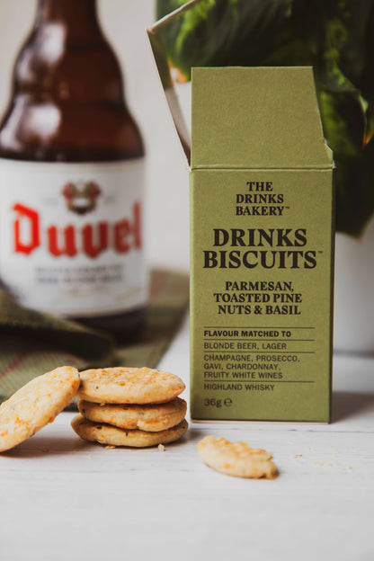 Drinks Biscuits - Parmesan Cheese & Sweet Basil 36g