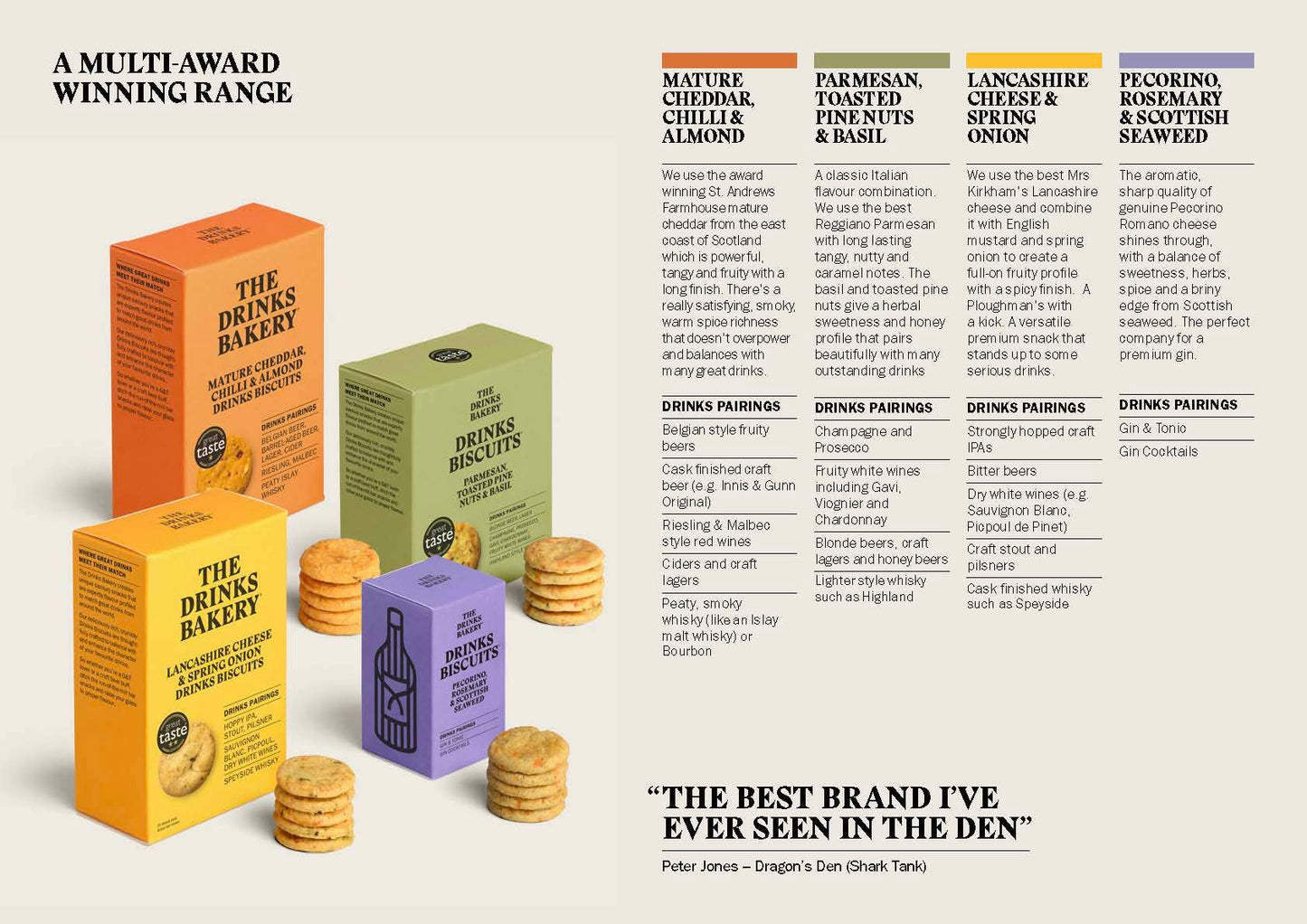 Drinks Biscuits - Mature Cheddar & Smoked Chilli 110g