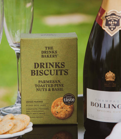 Drinks Biscuits - Parmesan Cheese & Sweet Basil 110g