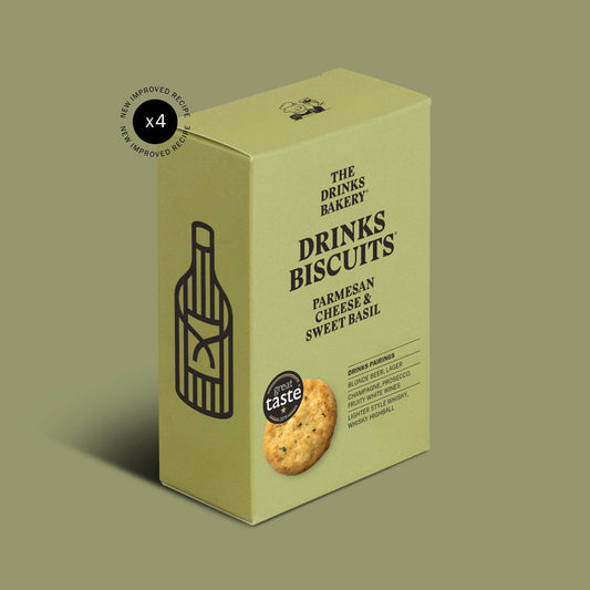 Drinks Biscuits - Parmesan Cheese & Sweet Basil 110g