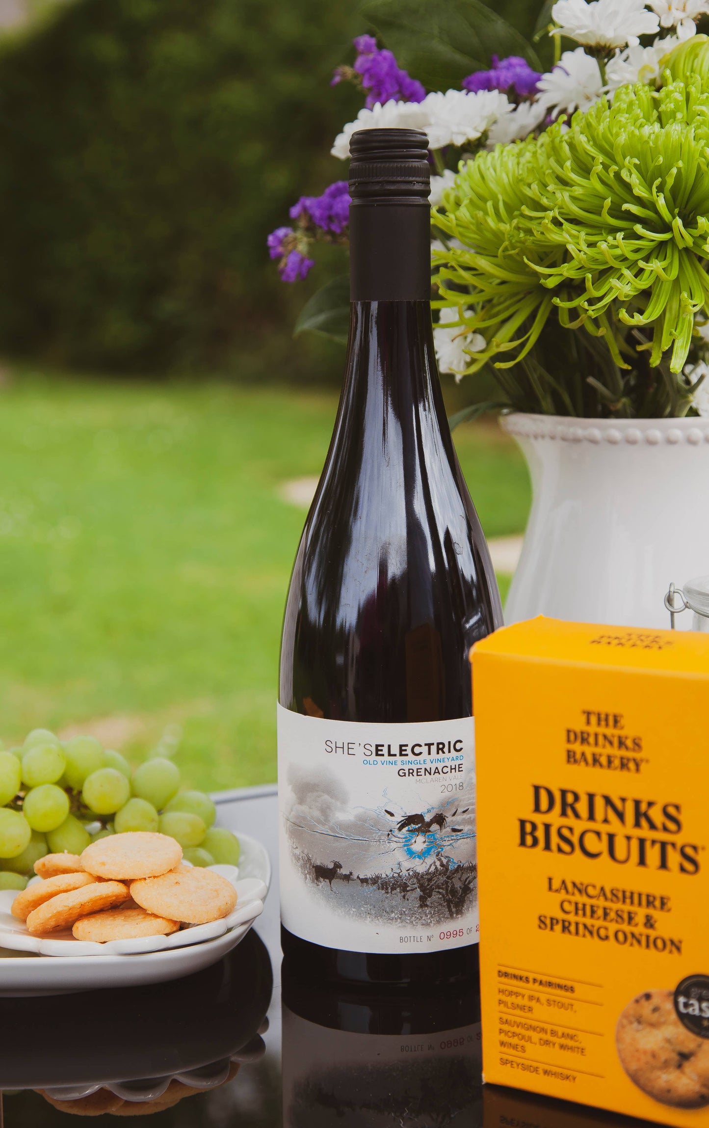Drinks Biscuits - Lancashire Cheese & Spring Onion 110g