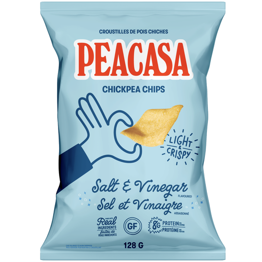 Peacasa Salt & Vinegar Chickpea Chips Full Size Bag 🇨🇦