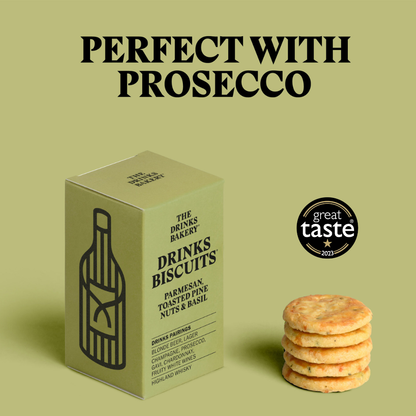 Drinks Biscuits - Parmesan Cheese & Sweet Basil 36g