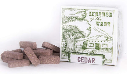 Incense of the West - Cedar Wood Bricks (40 count)