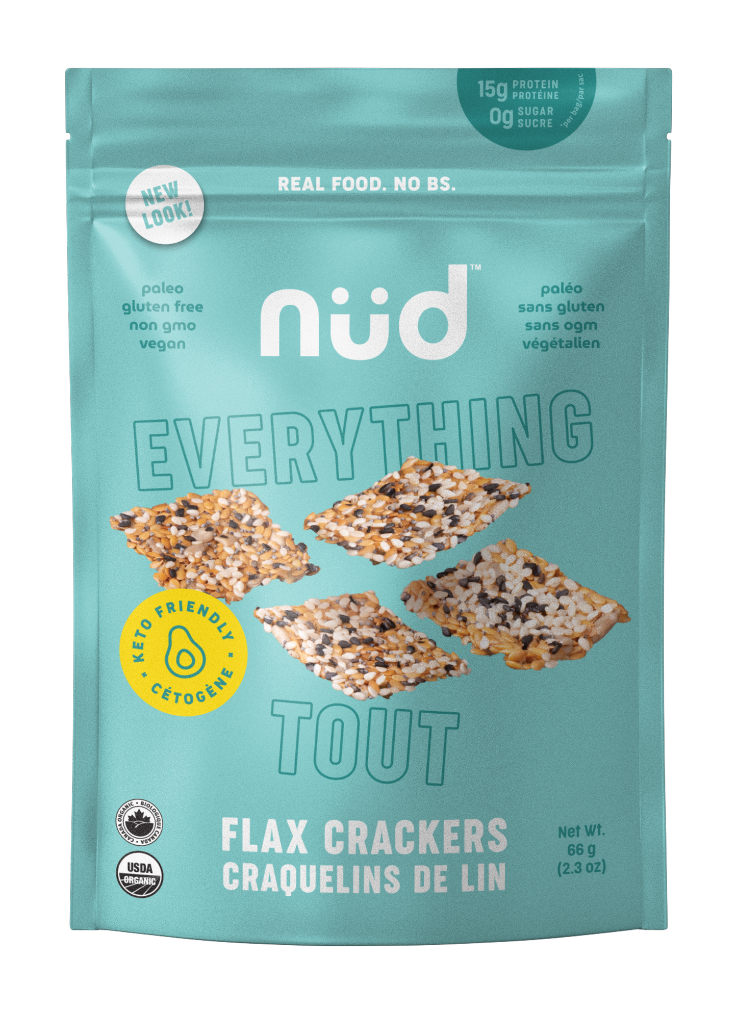Keto 'Everything' Flax Crackers
