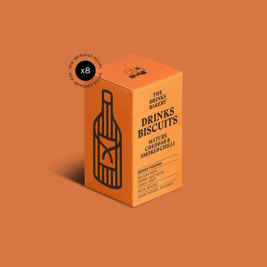 Drinks Biscuits - Mature Cheddar & Smoked Chilli 36g