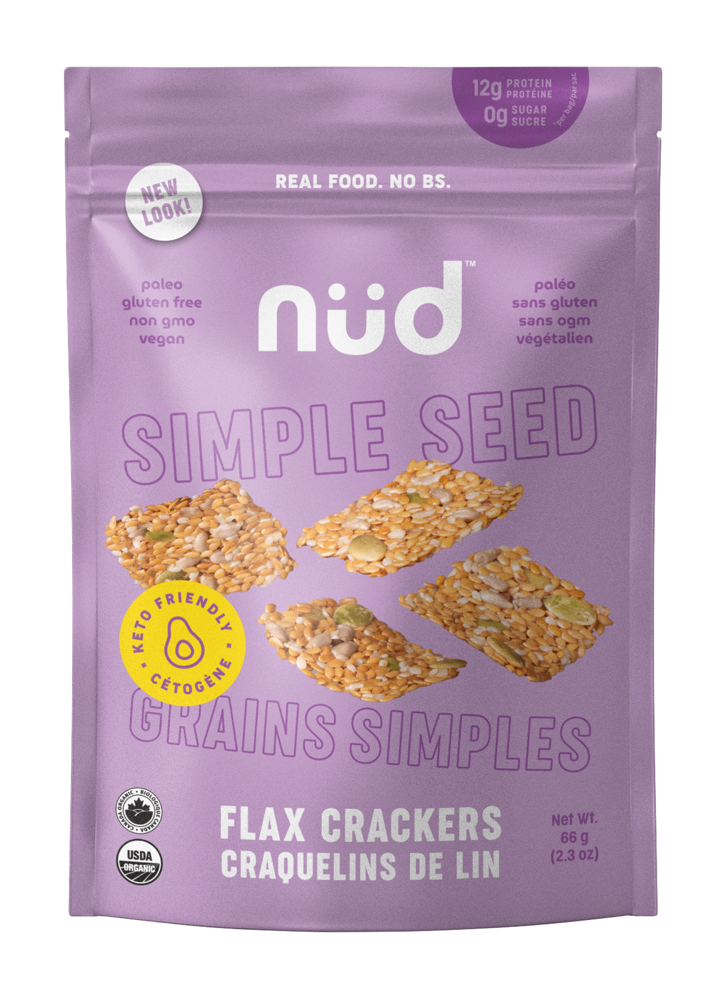 Keto Simple Seed Flax Crackers