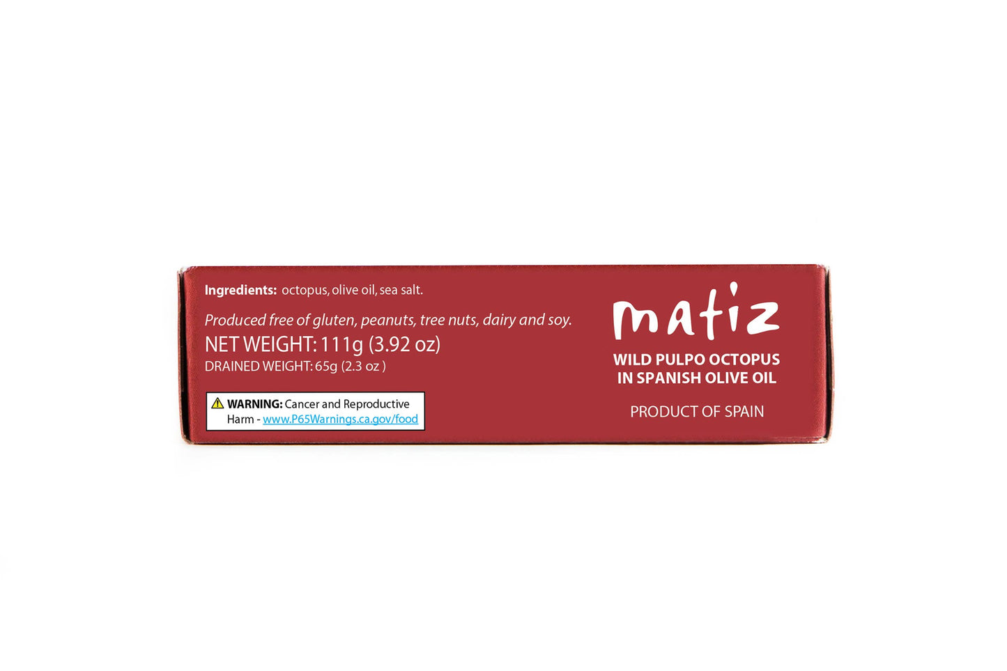 Matiz Pulpo in Olive Oil - 4.2oz Tin