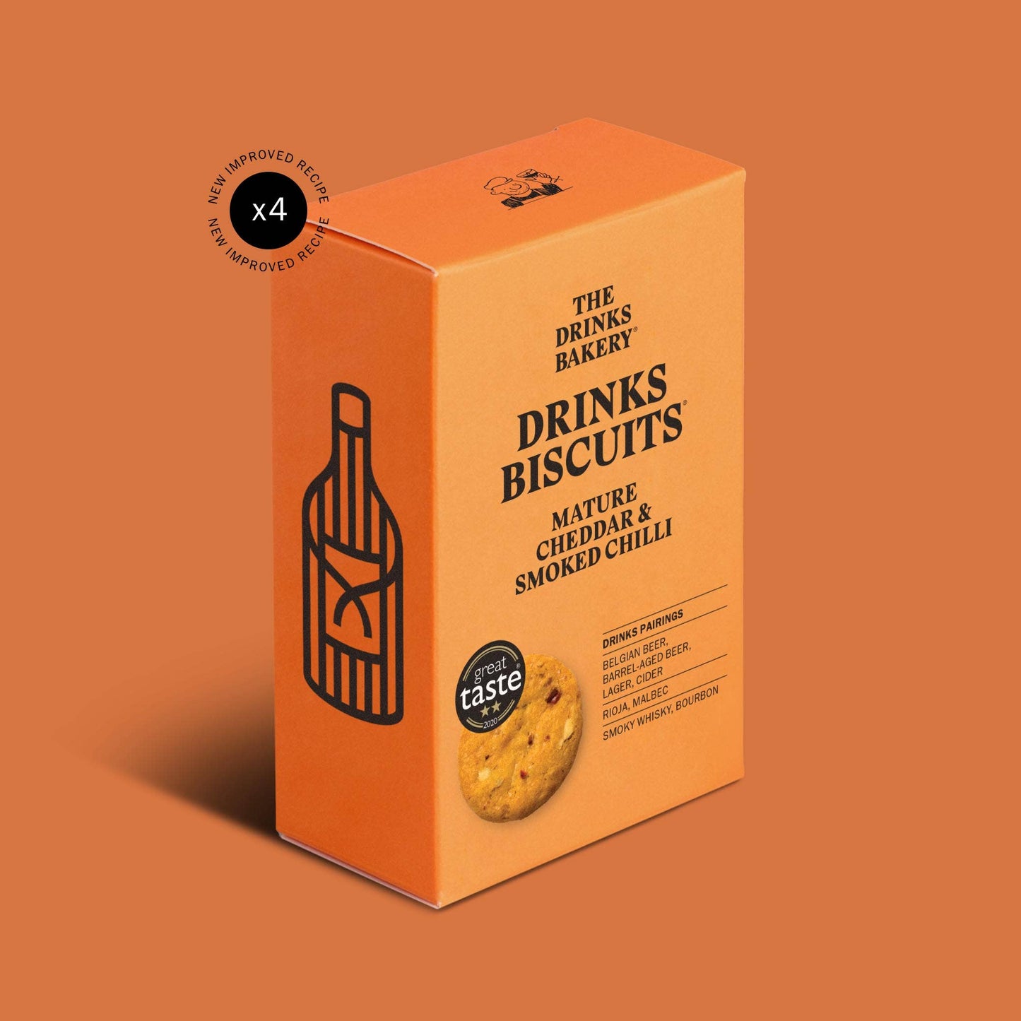 Drinks Biscuits - Mature Cheddar & Smoked Chilli 110g