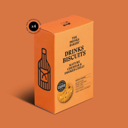 Drinks Biscuits - Mature Cheddar & Smoked Chilli 110g