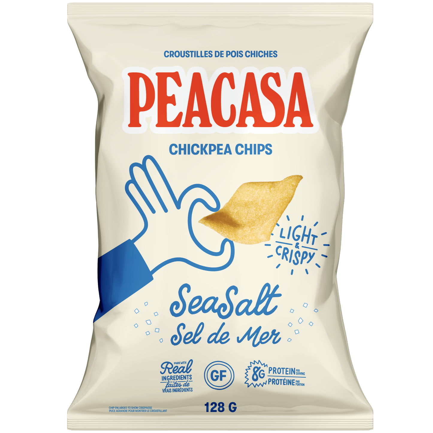 Peacasa Sea Salt Chickpea Chips Full Size Bag 🇨🇦