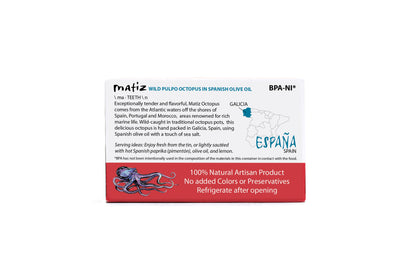 Matiz Pulpo in Olive Oil - 4.2oz Tin