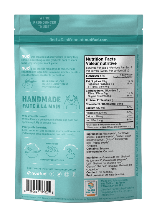 Keto 'Everything' Flax Crackers