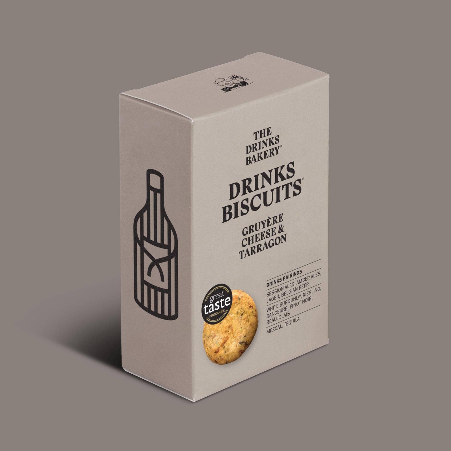 Gruyère Cheese & Tarragon Drinks Biscuits 110g