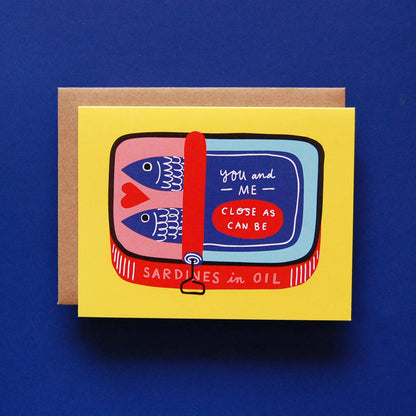 Sardines Love & Friendship Card
